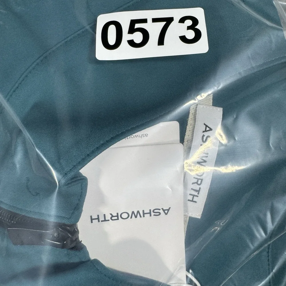 Ashworth Vest Mens XL Blue Tech Stretch Lagoon Golf‎ Full Zip Pockets